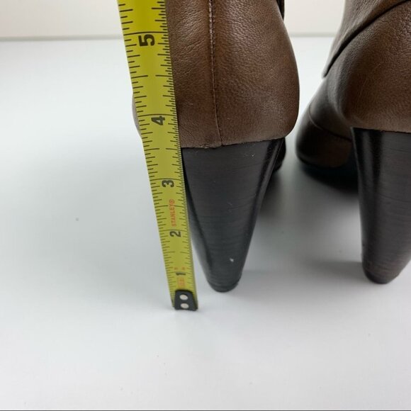 Söfft Tan Leather Heeled Bootie size 7 - Picture 7 of 9